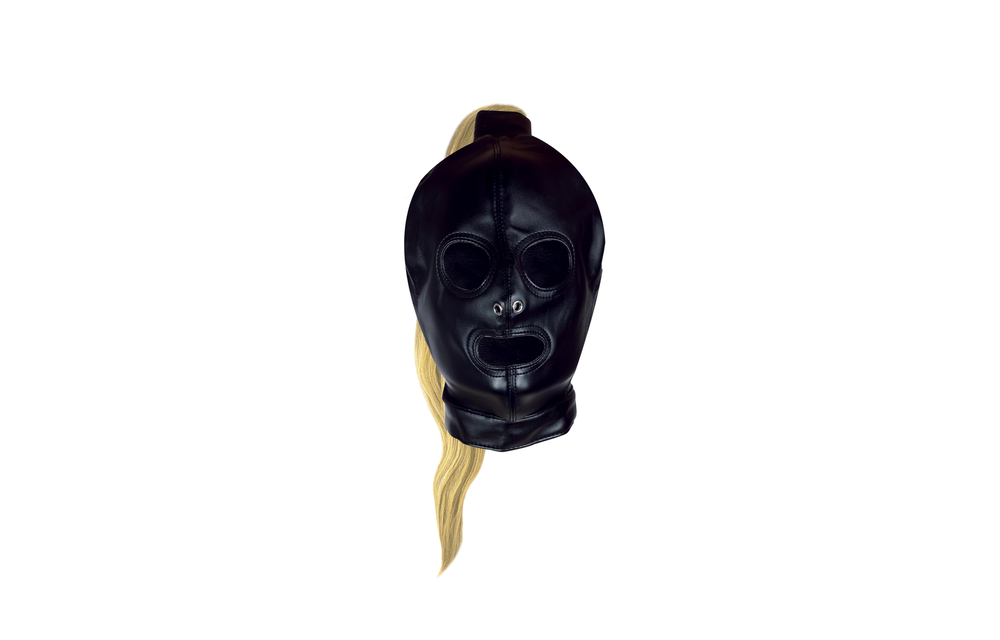 Masker Met Blonde Paardenstaart – Geheimzinnige Verleiding