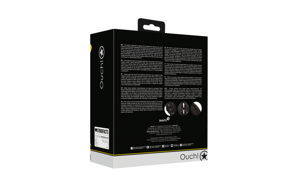 Bondage Masker Met Rits | Comfort & Ultieme Sensatie