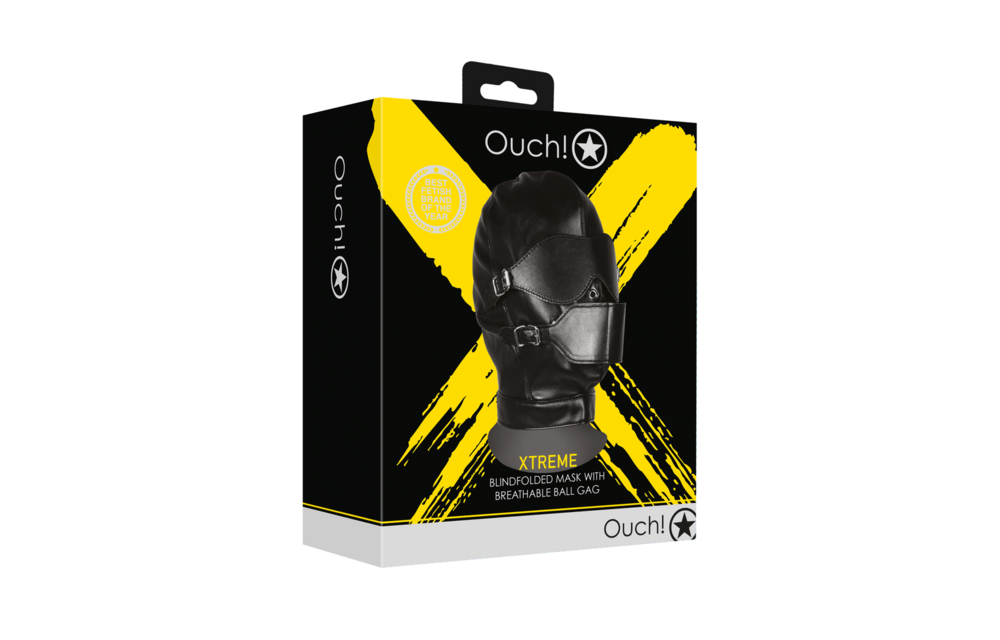 Geblinddoekt Masker Met Ademend Ball Gag – Intense Sensaties