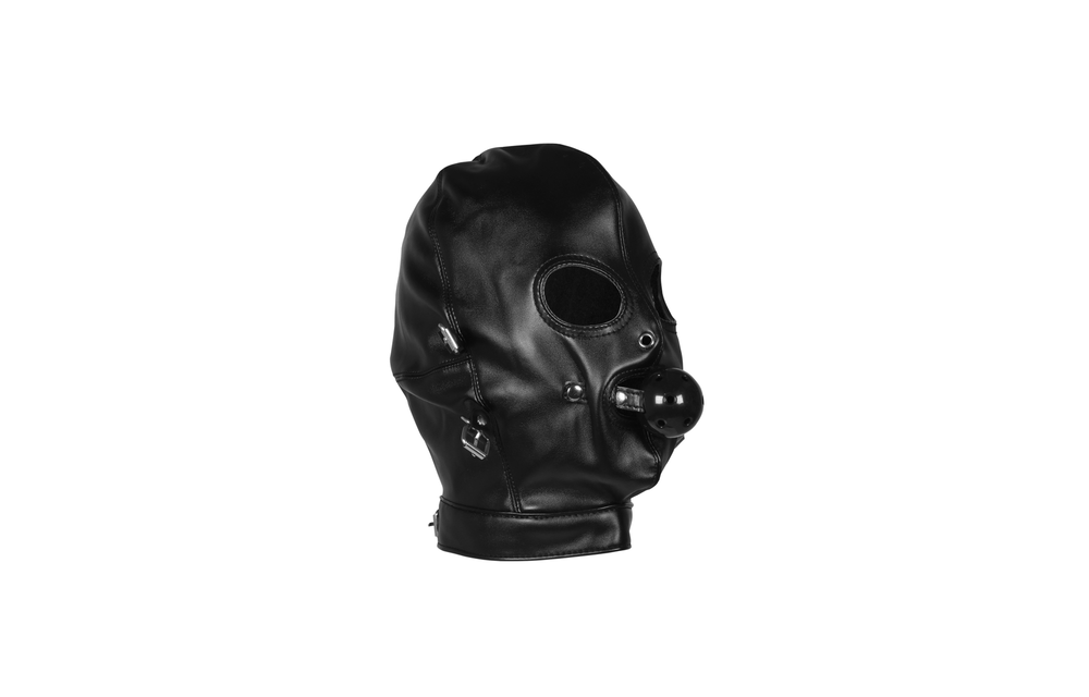 Geblinddoekt Masker Met Ademend Ball Gag – Intense Sensaties