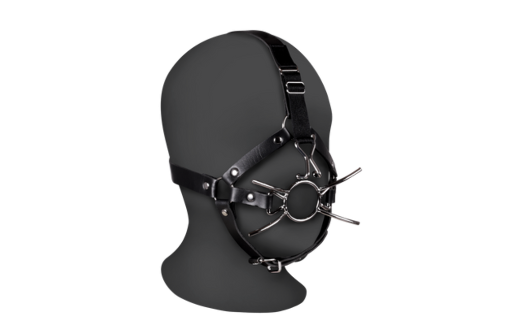 Head Harness With Spider Gag & Nose Hooks – Tough & Safe