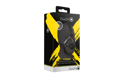 Hoofdharnas met ademende mondknevel en neushaken