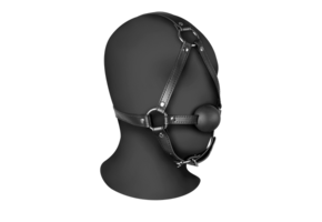 Head Harness with Solid Ball Gag