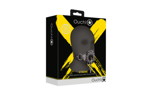 Open Mouth Gag with Plug Stopper
