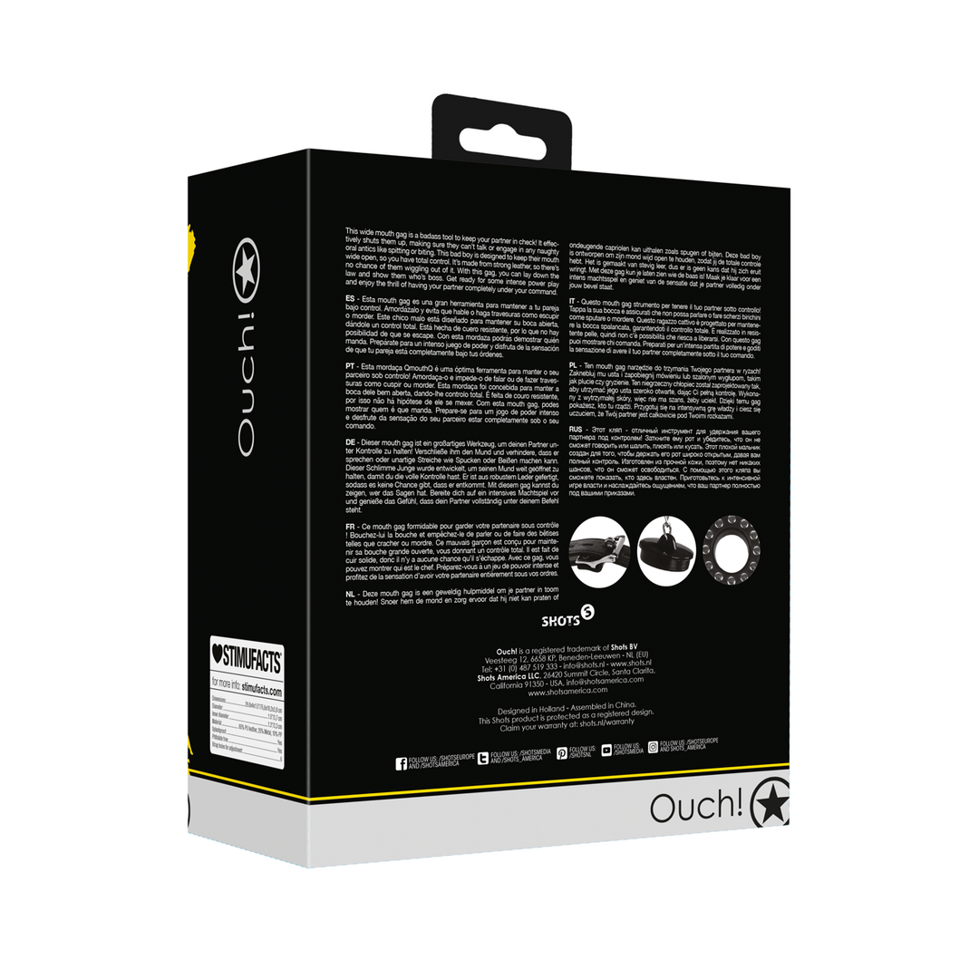 Open Mouth Gag With Plug Stopper – Ultimate Control & Power