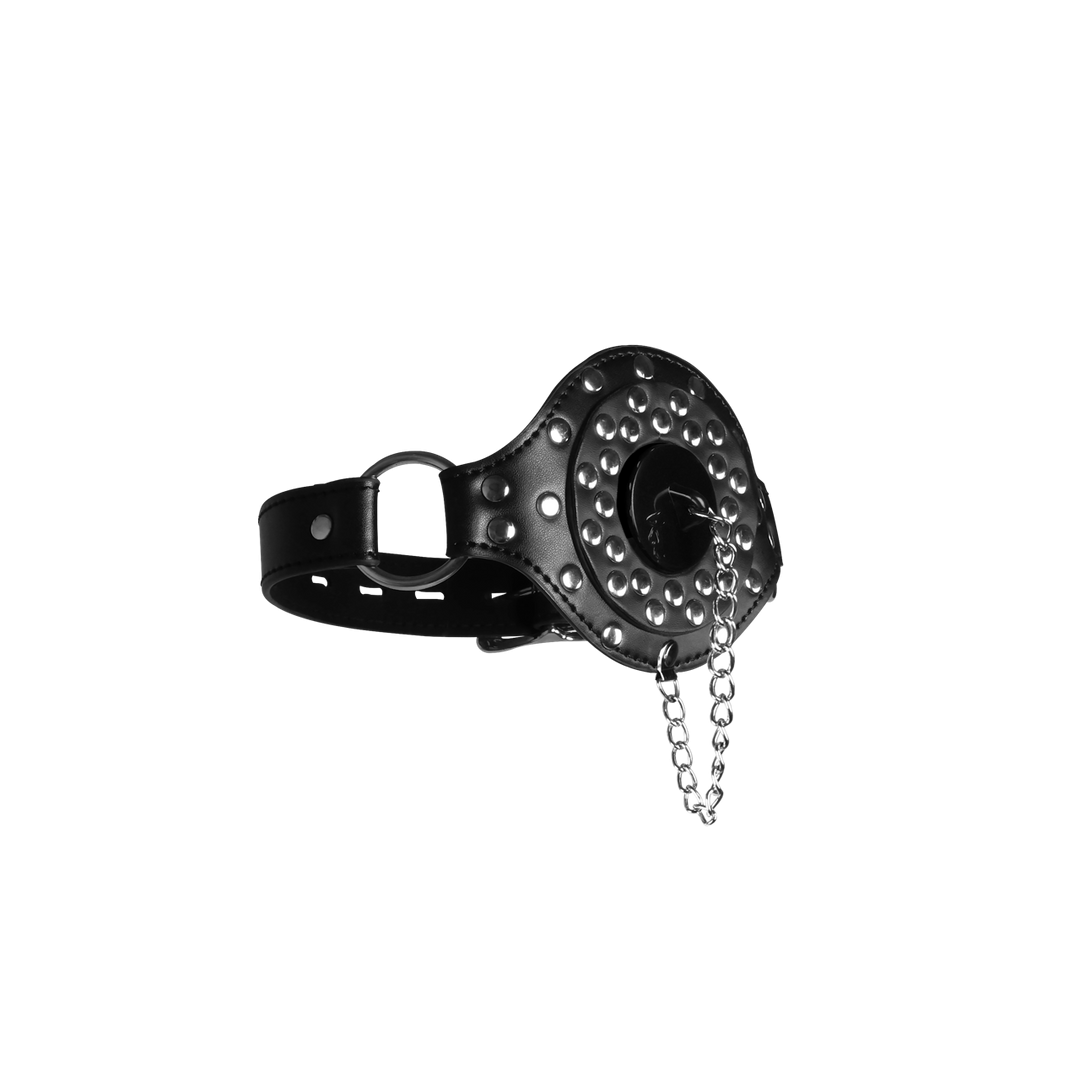 Open Mouth Gag with Plug Stopper