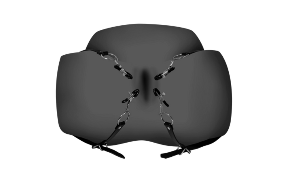 Schamlippenspreizer mit Klammern schwarz – Präzision & Komfort