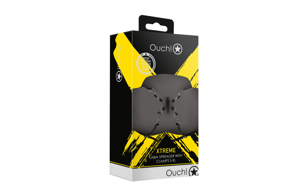 Labia Spreader with Clamps Black – Precision & Comfort