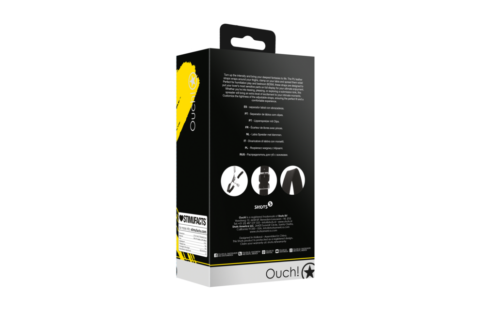 Labia Spreader with Clamps Black – Precision & Comfort