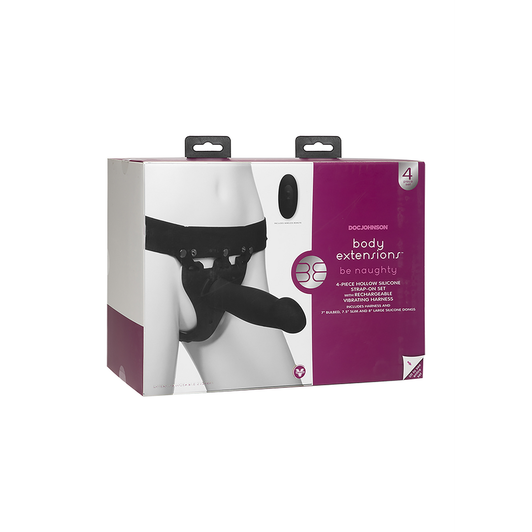 Naughty Siliconen Harnas 20 cm - Comfort & Krachtig Genot