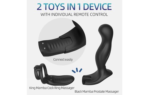 Sevanda Black Mamba Prostate Cock Ring | Luxury Massage