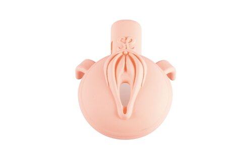 Pink Pride Chastity Cage Long