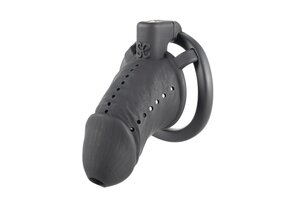 Black Slave Chastity Cage Long