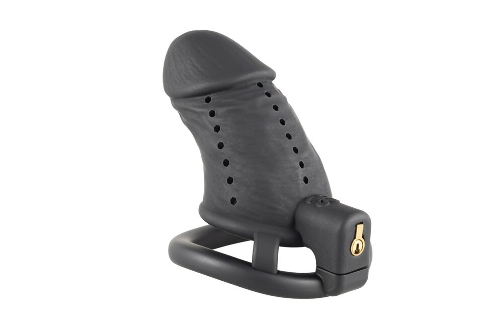 Sevanda Black Slave Chastity Cage Long – Comfort & Control