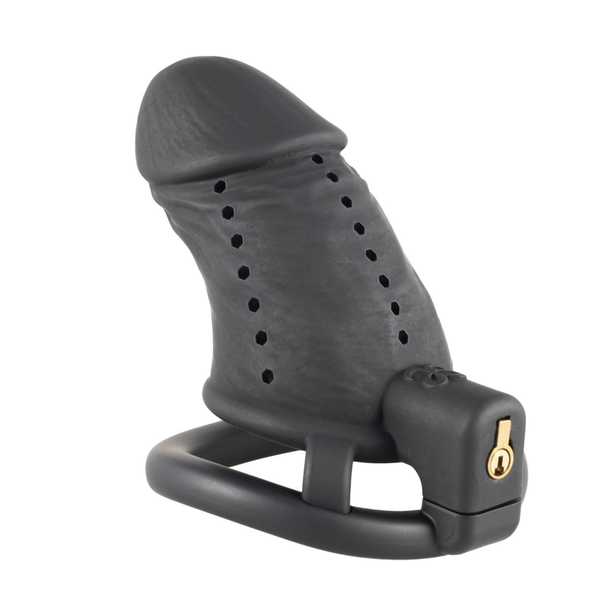 Black Slave Chastity Cage Long