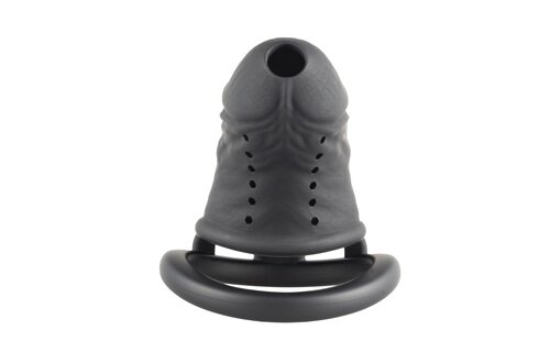 Black Slave Chastity Cage Long