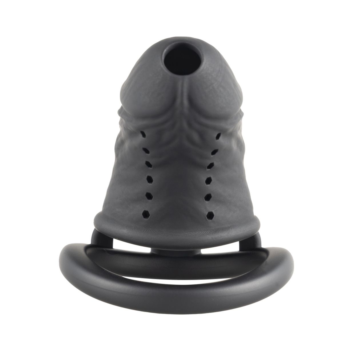 Black Slave Chastity Cage Long