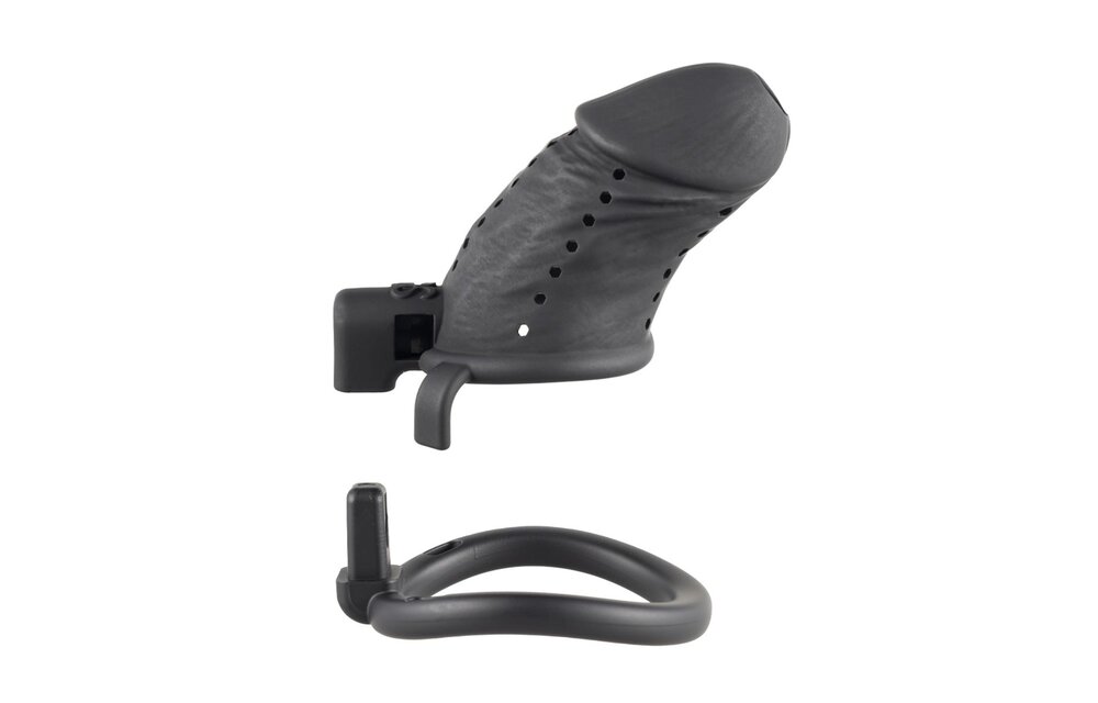 Sevanda Black Slave Chastity Cage Long – Comfort & Control