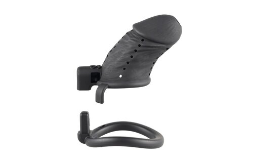 Sevanda Black Slave Chastity Cage Long – Comfort & Control