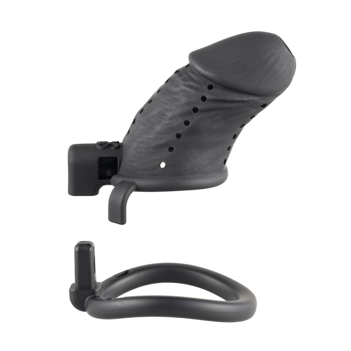 Black Slave Chastity Cage Long