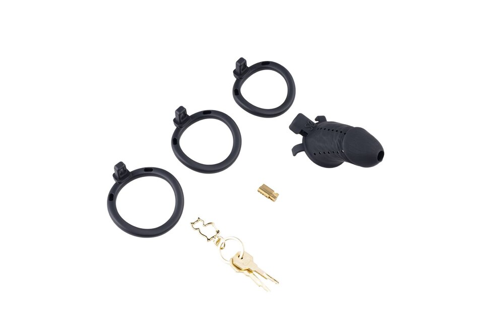 Sevanda Black Slave Chastity Cage Long – Comfort & Control