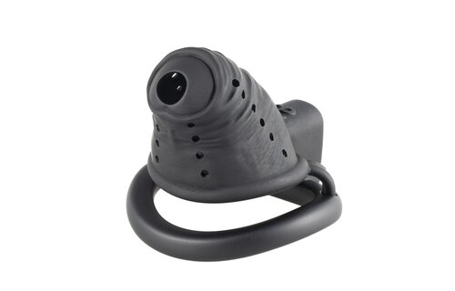 Black Slave Chastity Cage Long Short