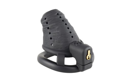 Black Slave Chastity Cage Long Short