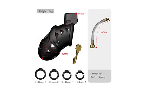 Sevanda Rattlesnake Chastity Cage Long | Comfort & Control