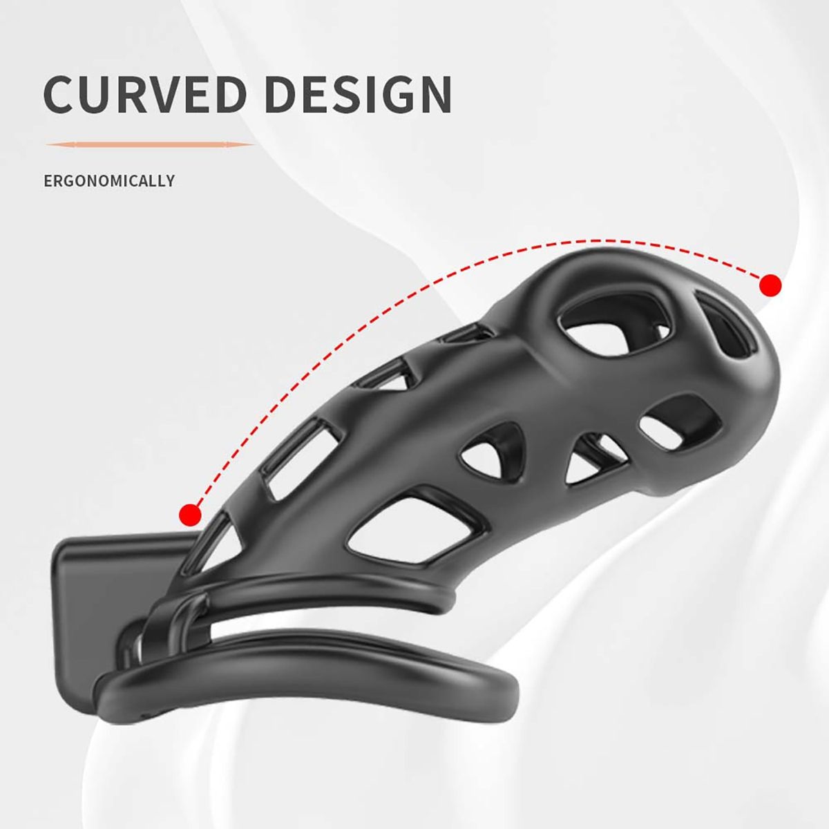 Sevanda Rattlesnake Chastity Cage Short in 5 Sizes | ABS