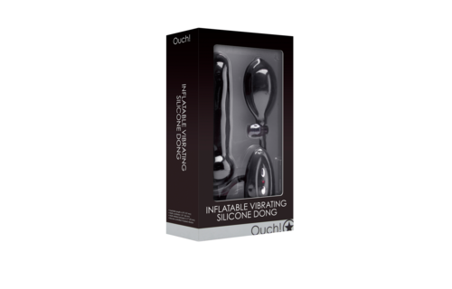 Aufblasbarer vibrierender Silikondildo 18 cm – Ouch!