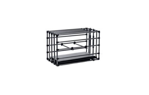Kennel - Adjustable Puppy Cage with Padded Board