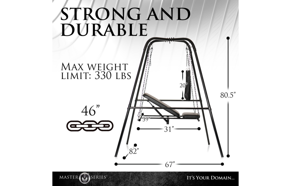 Throne Adjustable Sex Sling | Comfort & Firmness XR Brands