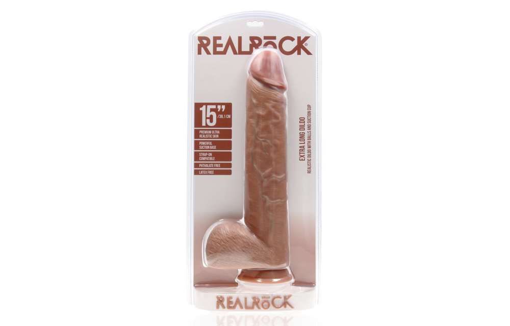 Extra Groot Recht Met Ballen 38 cm – Realistisch Genot