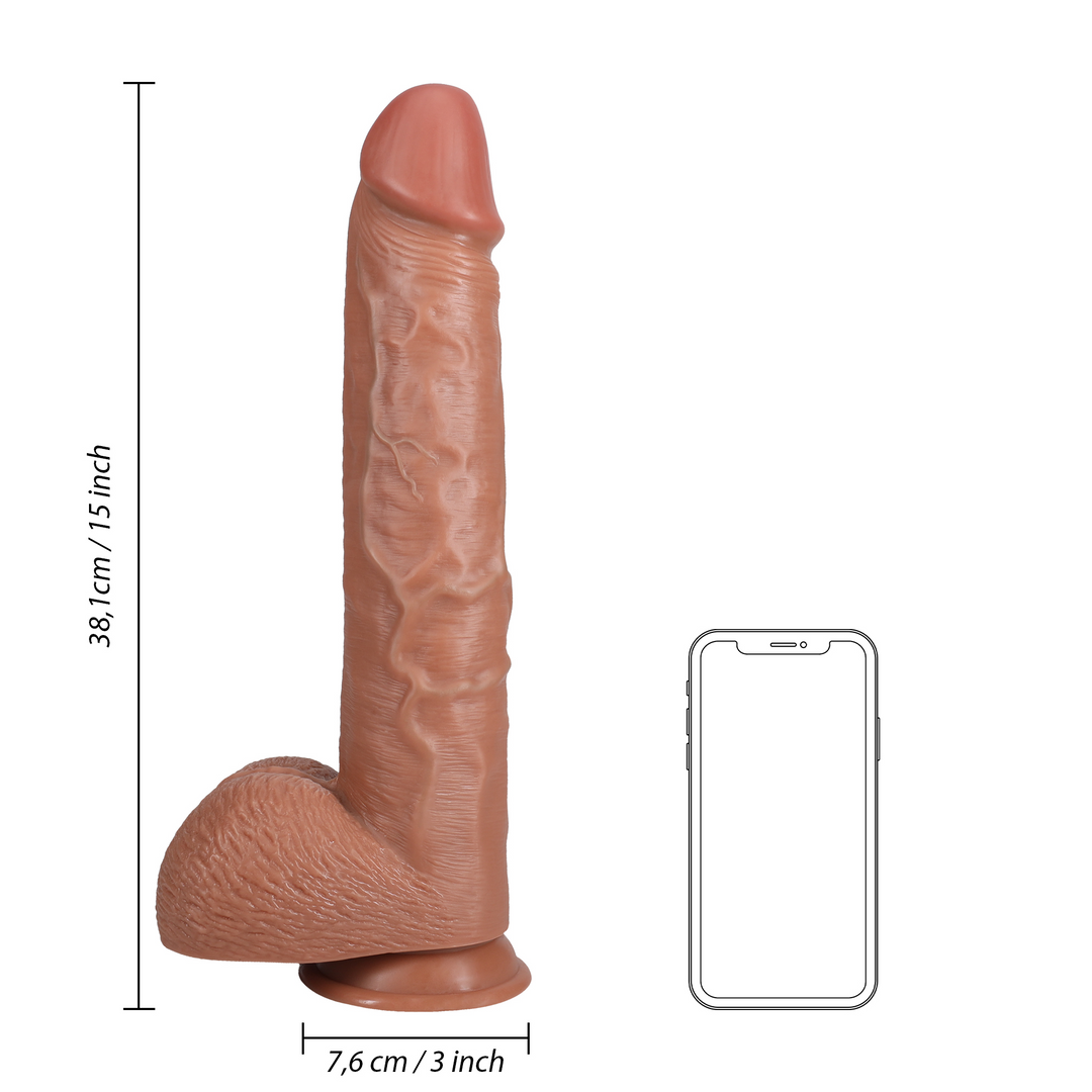 Extra Large Straight with Balls 38 cm – Realistic Pleasure