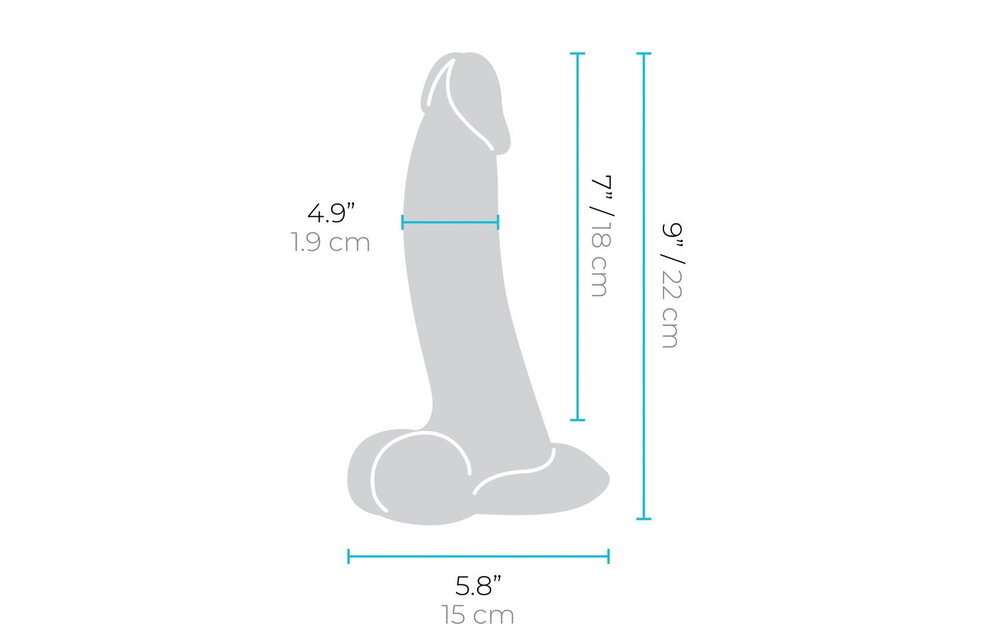 Slipskin Curvy Dildo 22,3 & 25 cm – Realistisch & Flexibel