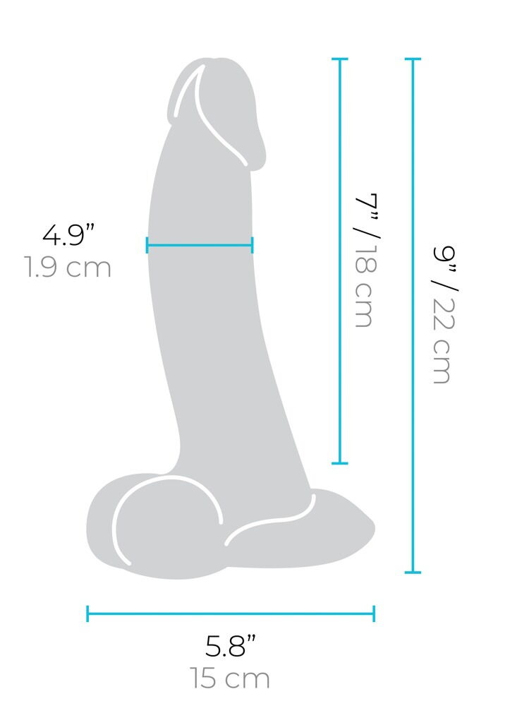 Slipskin Curvy Dildo 22,3 & 25 cm – Realistisch & Flexibel