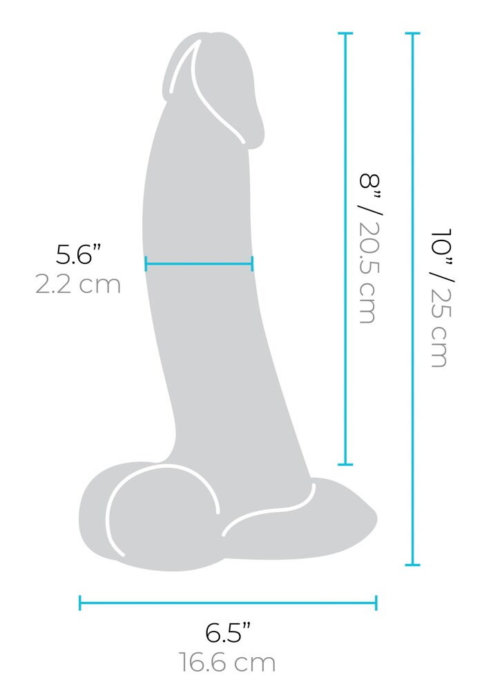 Slipskin Curvy Dildo 22,3 & 25 cm – Realistisch & Flexibel