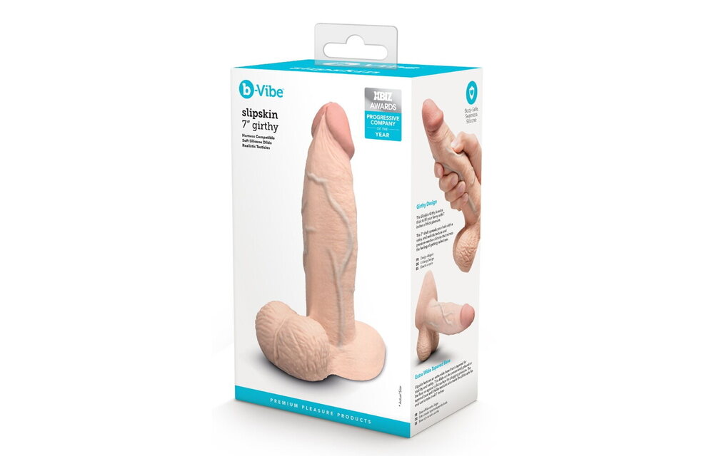 Slipskin Girthy Premium Dildo 15,4 & 17,8 cm – Echt & Flexibel