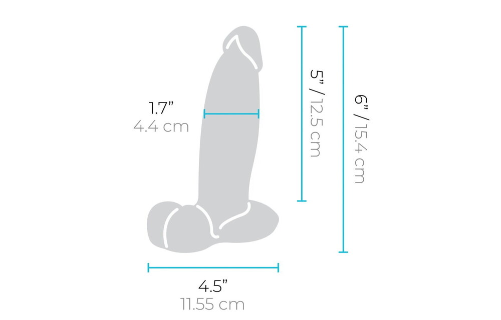 Slipskin Girthy Dildo 15.4 & 17.8 cm – Realistic Pleasure