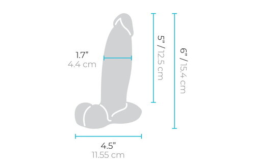 Slipskin Girthy Premium Dildo 15,4 & 17,8 cm – Echt & Flexibel