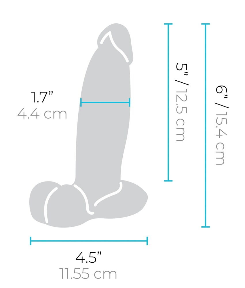 Slipskin Girthy Dildo 15,4 & 17,8 cm – Realistisch Genot