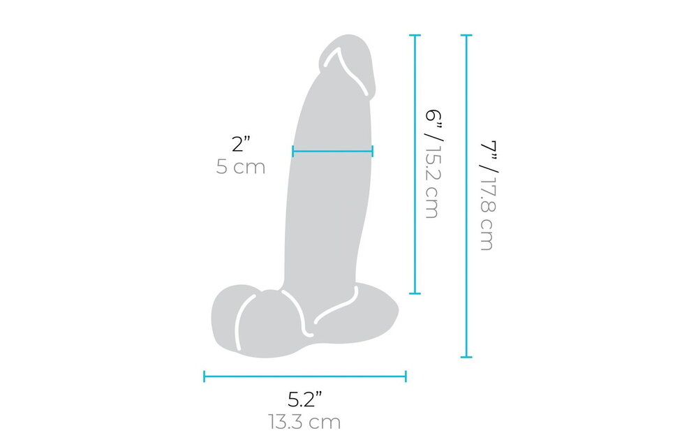 Slipskin Girthy Dildo 15,4 & 17,8 cm – Realistisch Genot