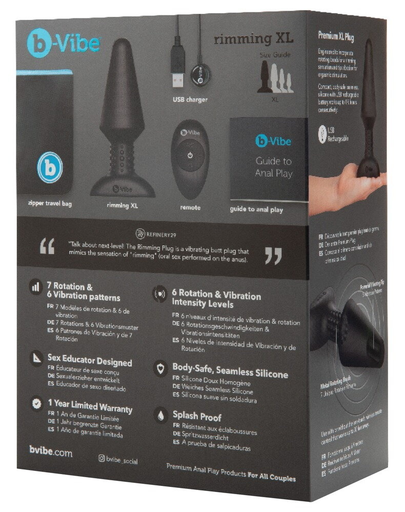 Rimming XL Plug 16cm – Premium Anale Vibrator voor Genot