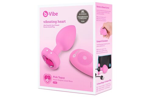 Vibrating Heart Plug Premium