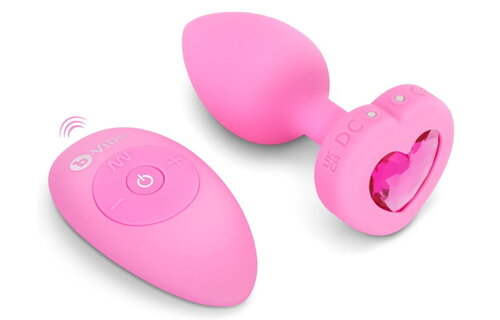 Vibrating Heart Plug Premium