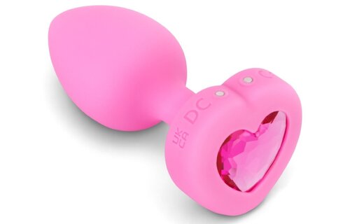 Vibrating Heart Plug Premium 1.5 cm - Safe & Silent Pleasure