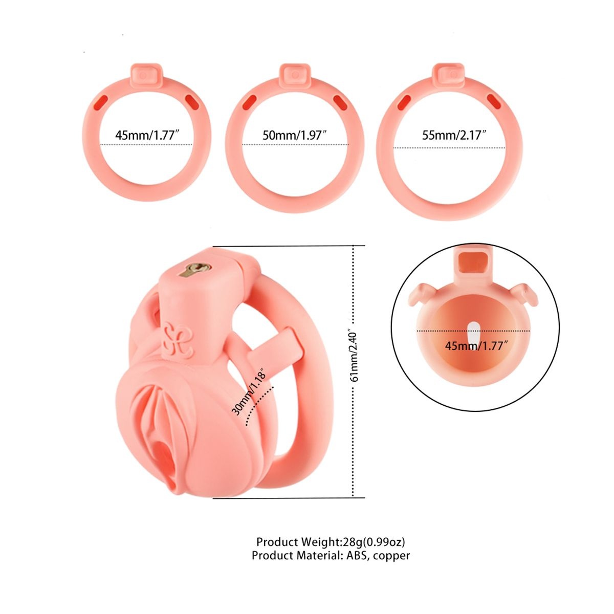 Sevanda Pink Pride Chastity Cage Short – Stylish & Comfortable