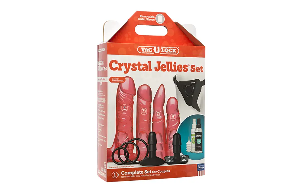 Vac-U-Lock Crystal Jellies Set 18,1 cm – Luxuriöser Spielspaß