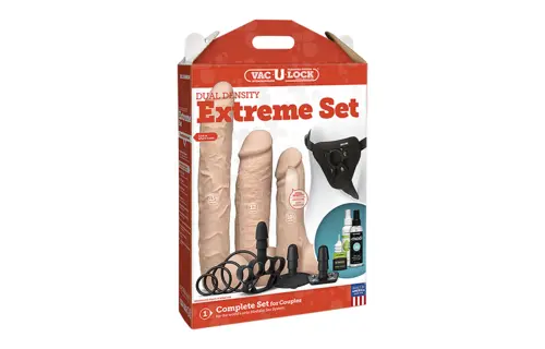 Vac-U-Lock Dual Density Extreme Set 39,37 cm – Ultieme Strap-on