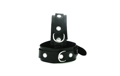 Rubber Ankle Cuffs Black - Comfortable & Durable Design